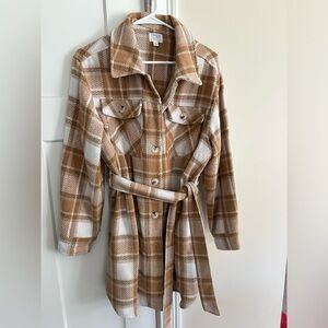 Sz L plaid jacket